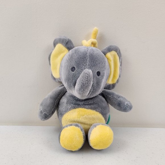 Child of Mine by Carter's Other - Carter’s Child of Mine Plush Gray & Yellow Musical Lullaby Elephant Toy